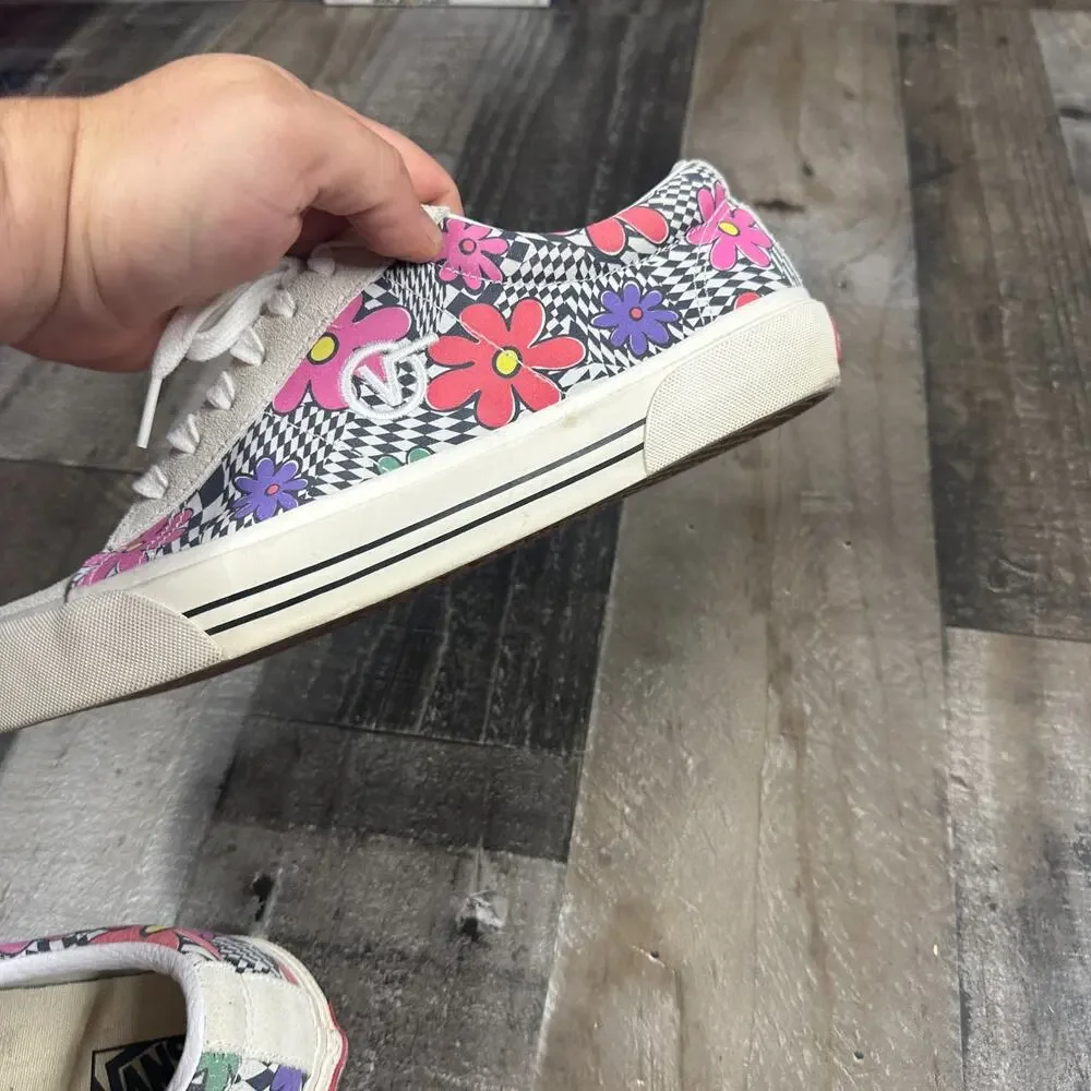 Vans Sid DX‎ Floral Check Men's Low Top Skate Sneakers Size 11